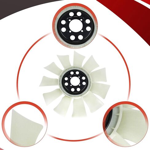 PartsFlow Engine Radiator Cooling Fan Blade for 1998-2005 Ford F-150/Expedition/F-150 Heritage/Navigator/Blackwood/F-250/Lobo 620-156 in Saudi Arabia