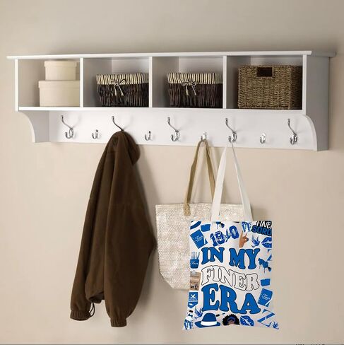 WCGXKO Sorority Gift In My Finer Era Royal Blue & White Finer Sisterhood Sorority Life Canvas Tote Bag in Saudi Arabia