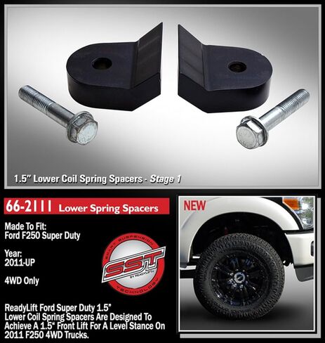 Readylift 66-2111 1.5" Stage 1 Suspension Leveling Lift Kit for Ford F250 Super Duty, large in Saudi Arabia
