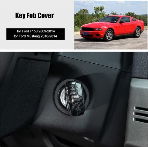 JeCar Car Key Fob Case Cover for Ford F150 2009-2014, for Ford Mustang 2010-2014 (Carbon Fiber Texture) in Saudi Arabia