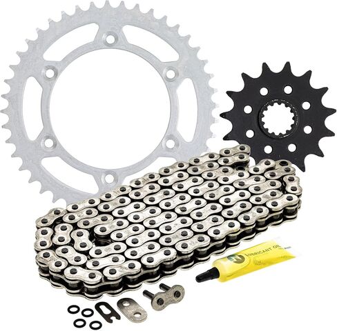 NICHE Drive Sprocket Chain Combo for Suzuki DRZ400S Kawasaki KLX400 Front 15 Rear 44 Tooth 520V-X X-Ring 112 Links in Saudi Arabia