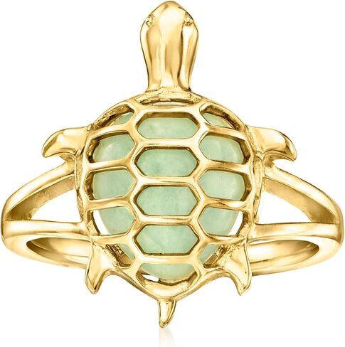 Ross-Simons Jade Turtle Ring بالذهب 18kt على الجنيه الاسترليني in Saudi Arabia
