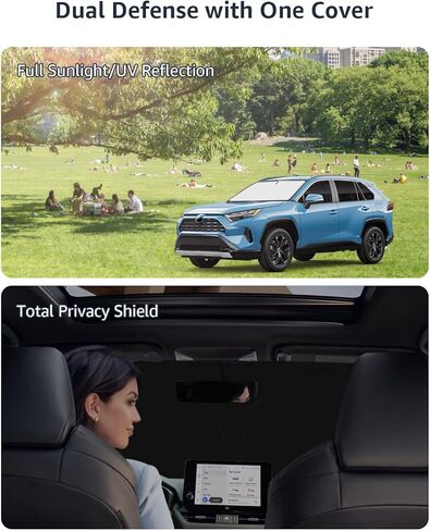 الزجاج الأمامي Sunshade لـ Toyota Rav4 2019-2025 Le Xle Premium Limited Xse Hybrid Adventure Prime ، نافذة أمامية متطورة قابلة للطي مع حقيبة تخزين ، وظلال الشمس الزجاجية in Saudi Arabia
