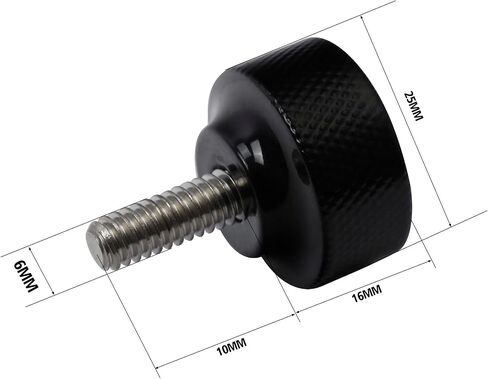 TCMT Stainless Steel Seat Rear Fender Seat Bolt Screws Quick Mount 1/4"-20 Thread Fits For 1996-2022 Harley Sportster Touring and other Models with 1/4-20 Thread (Black) in Saudi Arabia