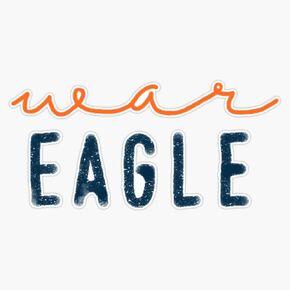 War Eagle Sticker Vinyl Waterproof Sticker Decal Car Laptop Wall Window Bumper Sticker 5" in Saudi Arabia
