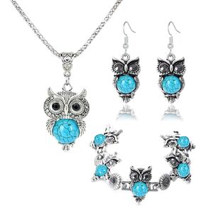 WCRAZYE Western Earrings Necklace Bracelet Set for Women Handmade Boho Vintage Turquoise Dangle Drop Earrings Dainty Bohemian Country Jewelry Gifts in Kuwait