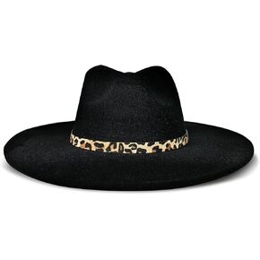 Lucky Brand Women Wool Felt Fabric Wide Brim Boater Adjustable Hat (One Size Fits Most), Ranger w/Buckle-Whiskey in Saudi Arabia