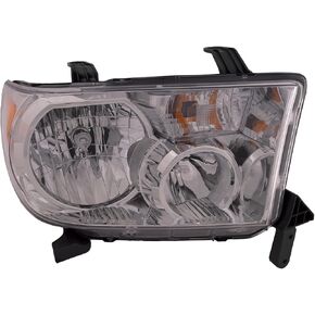 HEADLIGHTSDEPOT Headlight w/Level Adjuster CAPA Certified Right Passenger Compatible with 2009-2013 Toyota Tundra in Kuwait