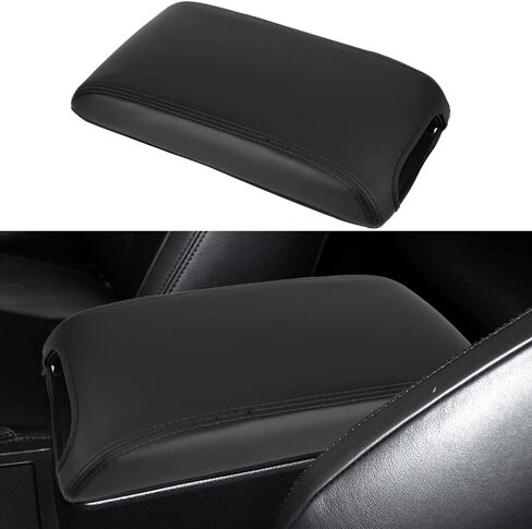 XITER Leather Auto Armrest Cover Waterproof Center Console Armrest Pad Cover for Toyota Camry/Hybrid 2012 2013 2014 2015 2016 2017 Accessories(Red Stitches) in Saudi Arabia