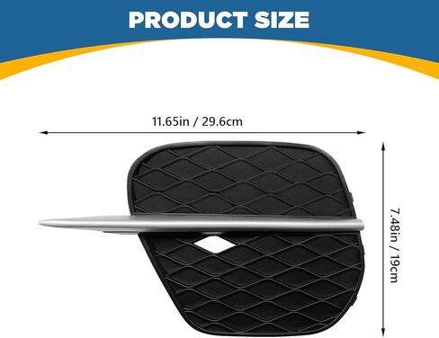 TOPUS Pair for BMW X5 E70 Front Bumper Grille Grill Trim Fog Light Cover for BMW 2011 2012 2013 Front Lower Bumper Inserts Driver & Passenger Side BM1038131 BM1039131 51117222859 51117222860 in Kuwait