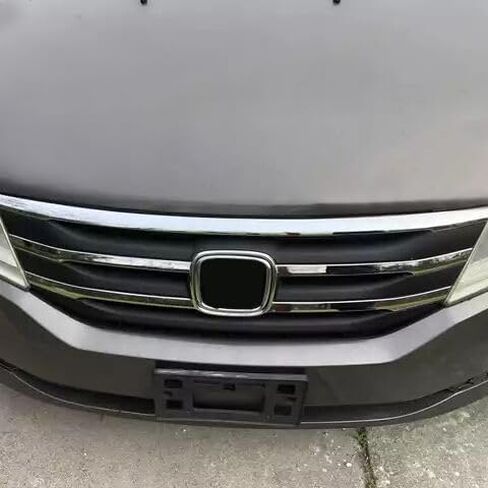 شبكية أعلى المصد الأمامي Kuafu متوافقة مع 2011-2013 Honda Odyssey بديل HO1202107C HO1217105 HO1210138 المصد شواية الكروم الفضي+الأسود in Saudi Arabia
