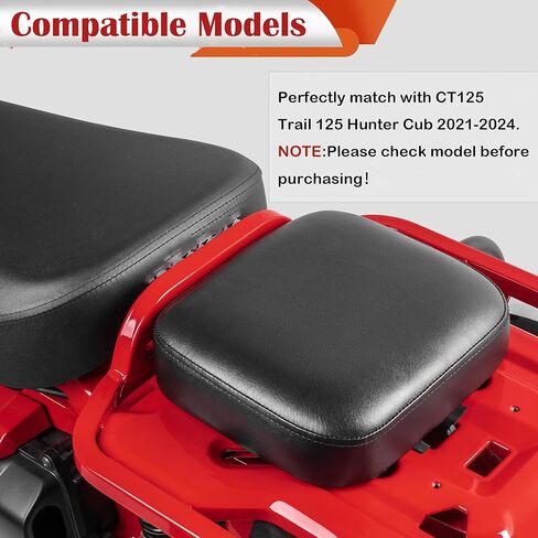 Motorcycle Seat for Trail 125 CT125 Hunter Cub Large Matte Seat Rear Seat Cushion with PU Leather Passenger Seat in Kuwait