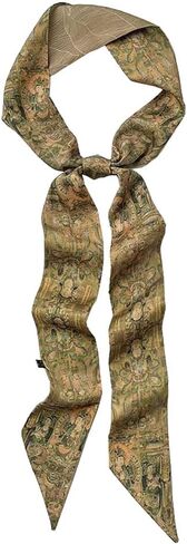 Retro Double-sided Long Thin Scarf Skinny Ribbon Neck Tie Waist Belt for Women Girls in Kuwait