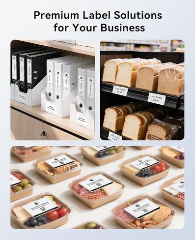 مجموعة ملصقات حرارية من NIIMBOT مكونة من 2 بكرات لتخزين وتنظيم المكاتب المنزلية والمدرسة لصانع الملصقات NIIMBOT B1 B21 B3S (50 * 50 WhiteRound * 2) in Kuwait