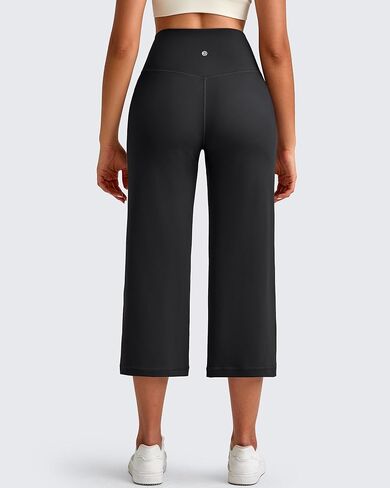 سروال G4Free Barefeel Capri للنساء ناعم على عريض الساق يوجا سروال عالي الخصر كابريس مريح مع جيوب 21 "/23"/25 " in Kuwait