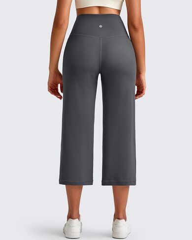 سروال G4Free Barefeel Capri للنساء ناعم على عريض الساق يوجا سروال عالي الخصر كابريس مريح مع جيوب 21 "/23"/25 " in Kuwait