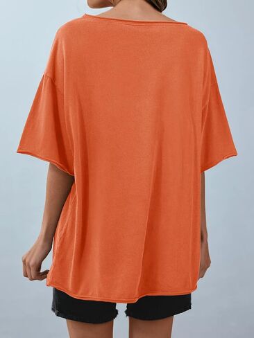 جرس CICY BELL WOMENS كبير الحجم قبالة القطن الكتف نصف الأكمام T القمصان الصيف فضفاضة فضفاضة قمم تونك قمم in Saudi Arabia