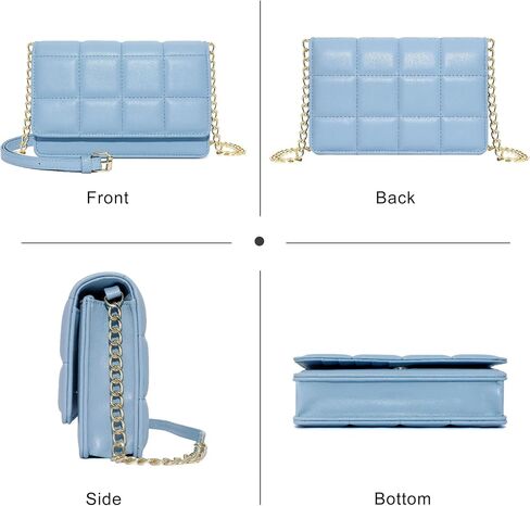 GEEAD Small Purses for Women Trendy Quilted Leather Mini Crossbody Wallet Chain Little Shoulder Phone Purse Evening Bag in Kuwait