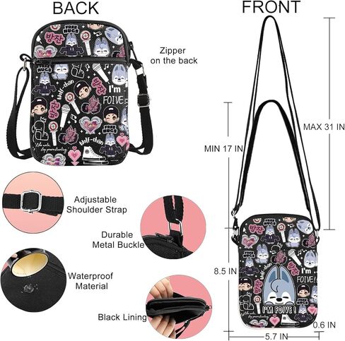 مجموعة jniap الكورية البقاء crossbody مجموعة الكورية البقاء هدايا الذئب أنا foive هدايا البقاء البضائع البقاء in Saudi Arabia