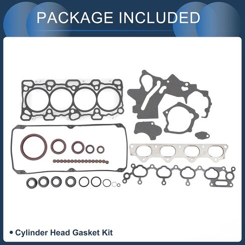 مجموعة حشية رأس الأسطوانة محرك صمام مجموعة طوقا رقم MD978906 ل Mitsubishi 4G64 (CU4W) 16V المطاط ، أسود معدني in Saudi Arabia