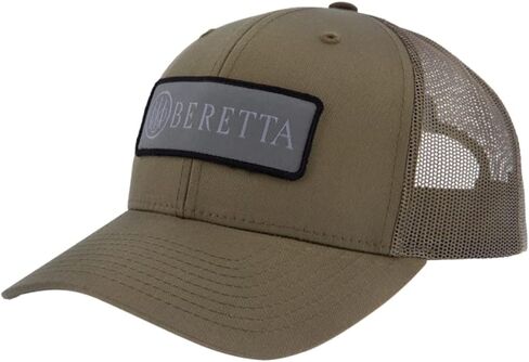 Beretta Men's SDY Trucker Hat - Casual Adjustable Snapback Mesh Back Pre-Curved Visor Hat, One Size Fits Most in Kuwait