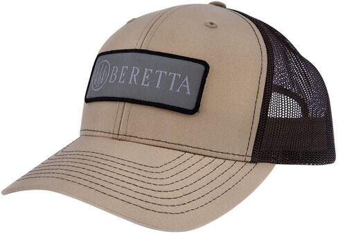 Beretta Men's SDY Trucker Hat - Casual Adjustable Snapback Mesh Back Pre-Curved Visor Hat, One Size Fits Most in Kuwait