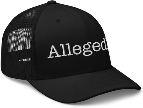 NG Funny Allegedly Embroidered Curved Bill Trucker Hat Mid Crown Adjustable Lawyer Gift Attorney Cap in Saudi Arabia