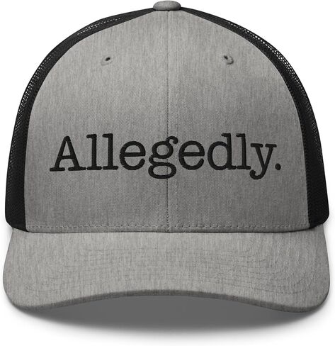 NG Funny Allegedly Embroidered Curved Bill Trucker Hat Mid Crown Adjustable Lawyer Gift Attorney Cap in Saudi Arabia