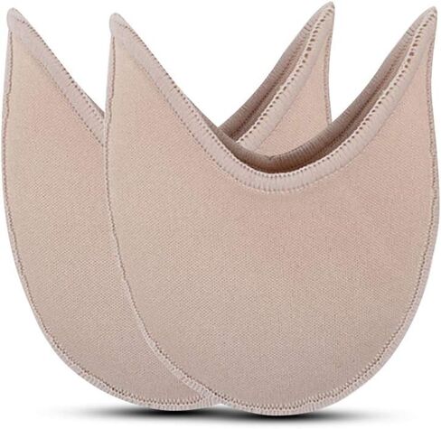 Ballet Dance Pointe Shoe Socks Pad, Toe Pouches Pad, Knitted Fabric Toe Cap Cover Toe Wrapped Protector Cushion Women Anti-Slip Toe Half Socks, Relief Forefoot Pain Point Shoes Ballet Slipper (Short) in Saudi Arabia