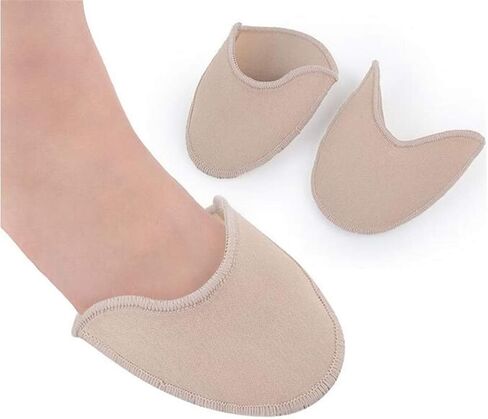Ballet Dance Pointe Shoe Socks Pad, Toe Pouches Pad, Knitted Fabric Toe Cap Cover Toe Wrapped Protector Cushion Women Anti-Slip Toe Half Socks, Relief Forefoot Pain Point Shoes Ballet Slipper (Short) in Saudi Arabia
