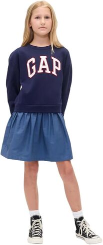 GAP Girls' Short Sleeve Logo Dress in Saudi Arabia