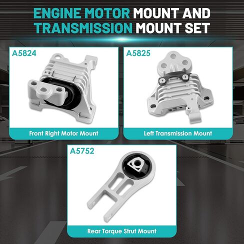 Engine Motor Mount and Transmission Mount Set of 3 Fit for Mercedes-Benz C300 08-12, C350 08-11, GLK350 10-12 3.0L 3.5L Automotive Replacement Engine Motor Trans Mount Set#A4063, A4074 in Saudi Arabia