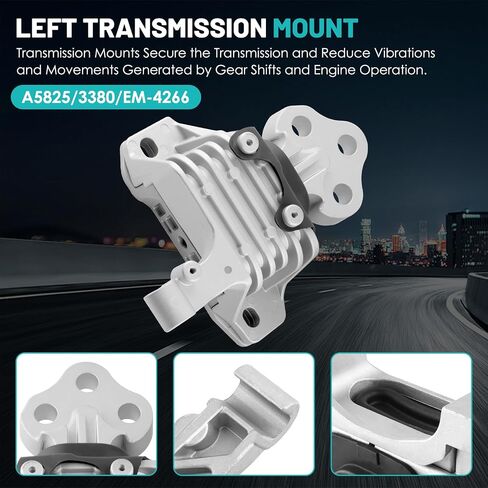 Engine Motor Mount and Transmission Mount Set of 3 Fit for Mercedes-Benz C300 08-12, C350 08-11, GLK350 10-12 3.0L 3.5L Automotive Replacement Engine Motor Trans Mount Set#A4063, A4074 in Saudi Arabia