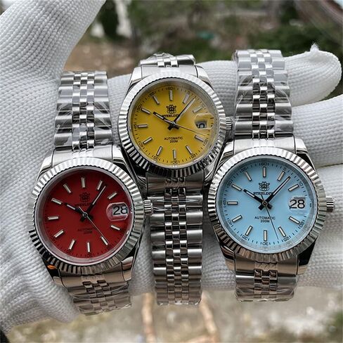 Steeldive SD1933 Water Ghost Men Watch 200m Glass Glass NH35 Automatic Blue Stainless Steel in Saudi Arabia