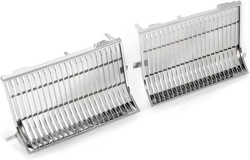 KUAFU Grille Set Compatible with 1981-1986 Oldsmobile Cutlass Supreme Calais Salon 2 Door Models Front Header Panel Radiator Grill Set Chrome in Saudi Arabia