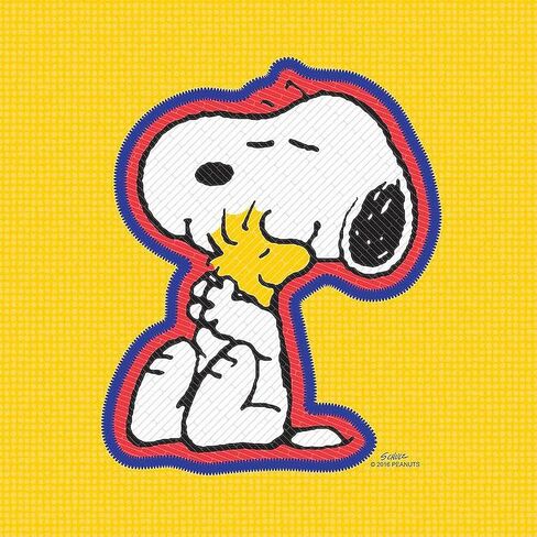 Cafepress الفول السوداني المغناطيس Snoopy Square Car ، شاشة المصد المغناطيسي in Saudi Arabia