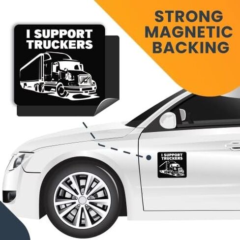 Magnet Me Up أنا أؤيد صائق المغناطيس ، 4x4.5 بوصات ، مغناطيس السيارات الثقيلة لسيارات الدفع الرباعي للشاحنة ، أي سطح مغناطيسي ، معبر عن امتنانه لحامل التسليم ، مصنوع في الولايات المتحدة الأمريكية in Saudi Arabia