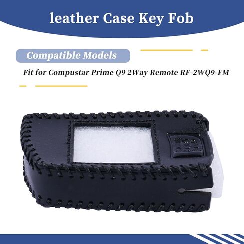 مفتاح العلبة الجلدية FOB متوافق مع Compustar Remote Prime Q9 RF-2WQ9-FM ، مع الغطاء in Saudi Arabia