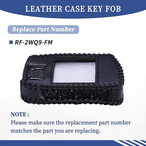 مفتاح العلبة الجلدية FOB متوافق مع Compustar Remote Prime Q9 RF-2WQ9-FM ، مع الغطاء in Saudi Arabia