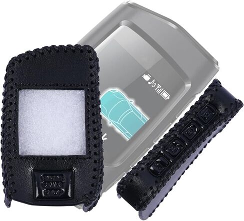 مفتاح العلبة الجلدية FOB متوافق مع Compustar Remote Prime Q9 RF-2WQ9-FM ، مع الغطاء in Saudi Arabia
