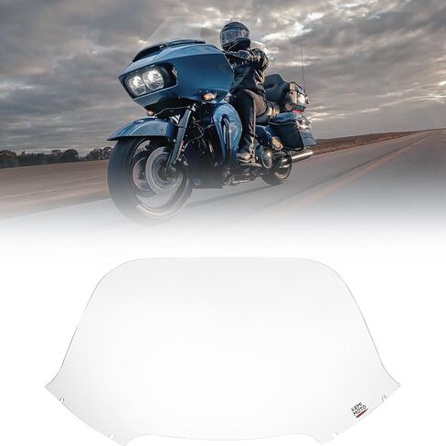 دراجة نارية Kemimoto Clear 14 "الزجاج الأمامي من الزجاج الأمامي المتوافق مع جولة Road Glide FLTR و FLTRSE و FLTRX و FLTRXS 2015-2024 in Kuwait