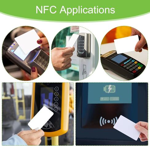 Yolev 100pcs فارغة بطاقات NFC NFC علامات NFC White NFC بطاقة العمل NFC 215 بطاقة NFC قابلة للبرمجة لأجهزة تاجمو و NFC ممكّنة in Kuwait