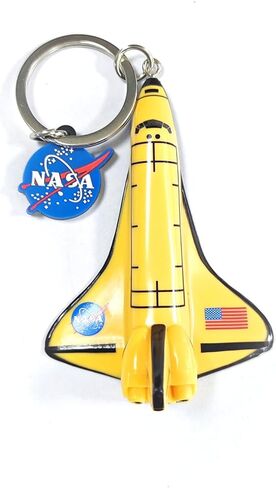 Keychain (4 Colors/Pack) NASA Space Shuttle, 3D Engraving Handpainted Key Chain, Durable Soft PVC Airplane Models Key Ring, Decoration Key Holder Suits for Adult Teenagers Bags, Keys, Gift. in Saudi Arabia