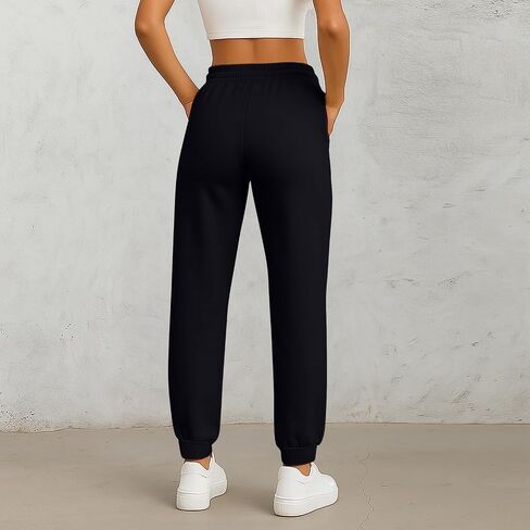 ADHOWBEW Fall Pants for Women 2025 Athletic Cuffed Joggers with Pockets Comfy Fashion Baggy Lightweight Lounge Pants in Saudi Arabia
