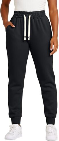 ADHOWBEW Fall Pants for Women 2025 Athletic Cuffed Joggers with Pockets Comfy Fashion Baggy Lightweight Lounge Pants in Saudi Arabia