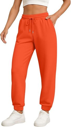 ADHOWBEW Fall Pants for Women 2025 Athletic Cuffed Joggers with Pockets Comfy Fashion Baggy Lightweight Lounge Pants in Saudi Arabia