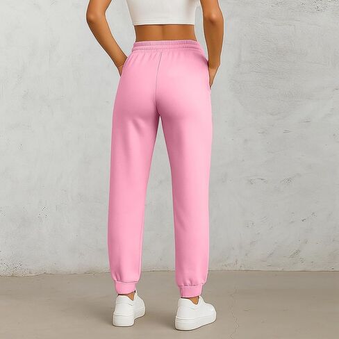 ADHOWBEW Fall Pants for Women 2025 Athletic Cuffed Joggers with Pockets Comfy Fashion Baggy Lightweight Lounge Pants in Saudi Arabia