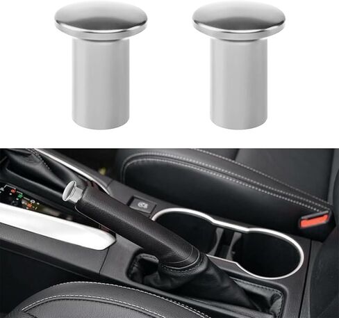 2PCS Turn Knob Drift Button, Aluminum E-Brake Handle Handbrake Emergency Cover, Universal Car Accessories Compatible with Subaru BRZ, Toyota GT86 and Scion FRS (Gold) in Saudi Arabia