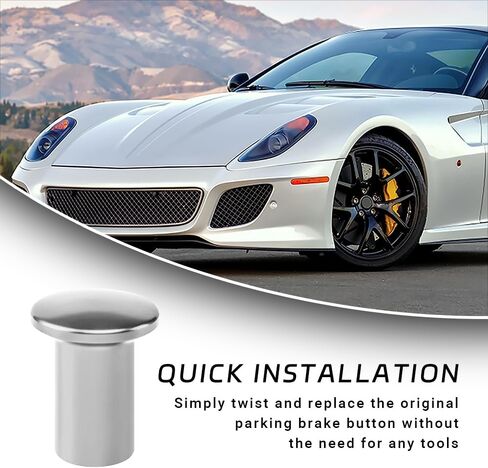2PCS Turn Knob Drift Button, Aluminum E-Brake Handle Handbrake Emergency Cover, Universal Car Accessories Compatible with Subaru BRZ, Toyota GT86 and Scion FRS (Gold) in Saudi Arabia