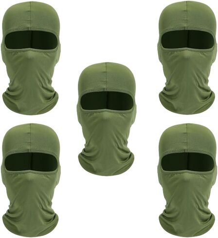 5 Pcs Ski Mask for Men Full Face Cover UV Sun Protection Face Mask Windproof Balaclava for Outdoor Motorcycle Cycling in Kuwait